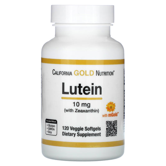 California Gold Nutrition, Lutein with Zeaxanthin, 10 mg, 120 Veggie Softgels