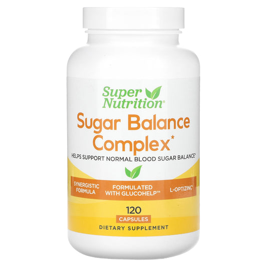 Super Nutrition, Sugar Balance Complex, 120 Veggie Capsules