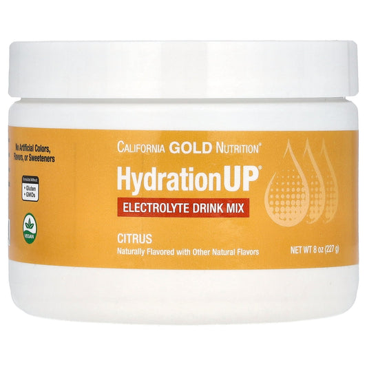 California Gold Nutrition, HydrationUP®, Electrolyte Drink Mix, Citrus, 8 oz (227 g)