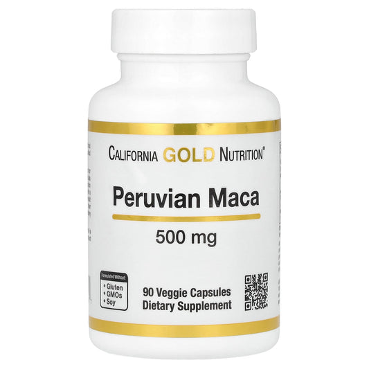 California Gold Nutrition, Peruvian Maca, 500 mg, 90 Veggie Capsules