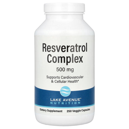 Lake Avenue Nutrition, Resveratrol Complex, 500 mg, 250 Veggie Capsules