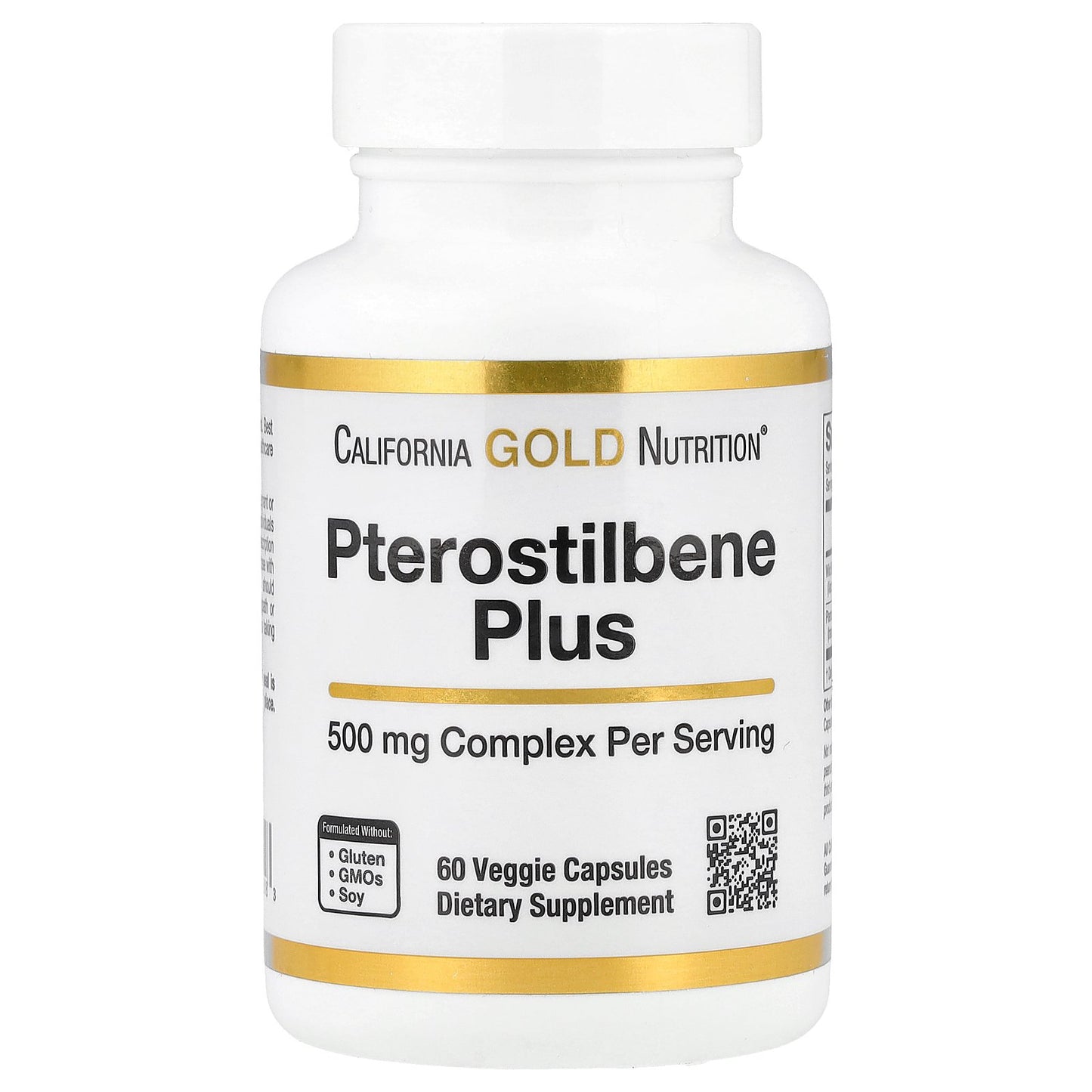 California Gold Nutrition, Pterostilbene Plus with Wild Blueberry Powder, 60 Veggie Capsules