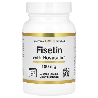 California Gold Nutrition, Fisetin with Novusetin, 100 mg, 90 Veggie Capsules