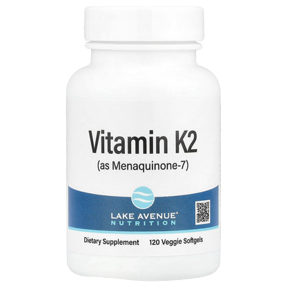 Lake Avenue Nutrition, Vitamin K2 (as Menaquinone-7), 50 mcg, 120 Veggie Softgels