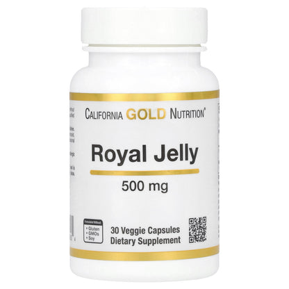 California Gold Nutrition, Royal Jelly, 500 mg, 30 Veggie Caps