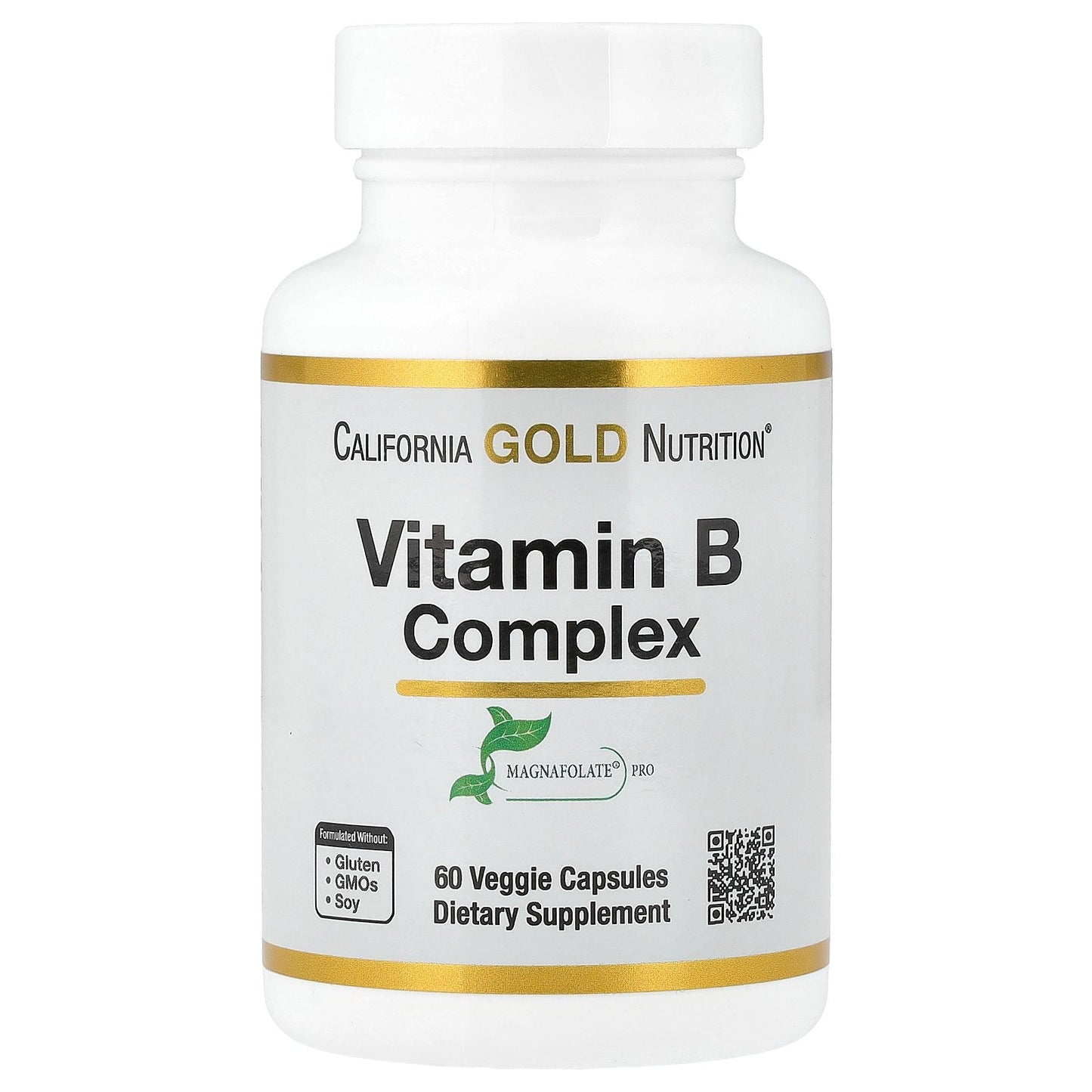 California Gold Nutrition, Vitamin B Complex, 60 Veggie Capsules