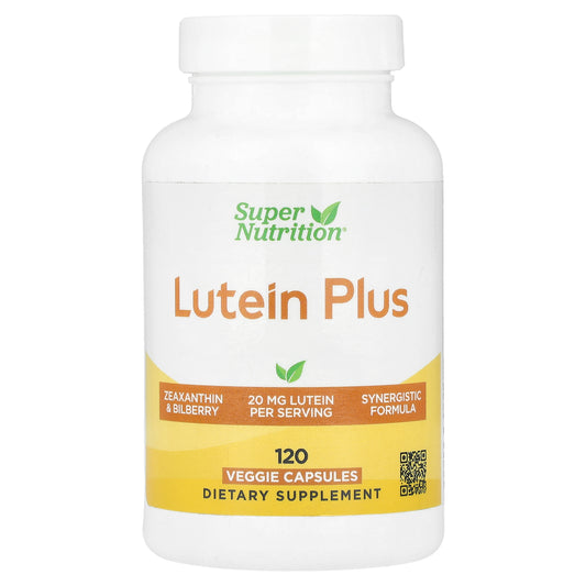 Super Nutrition, Lutein Plus, 20 mg, 120 Veggie Capsules