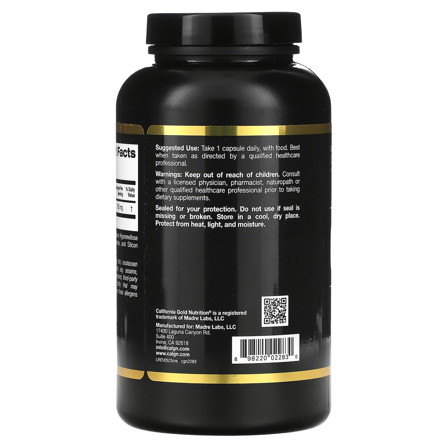 California Gold Nutrition, Sport, Creatine, 750 mg, 240 Veggie Capsules