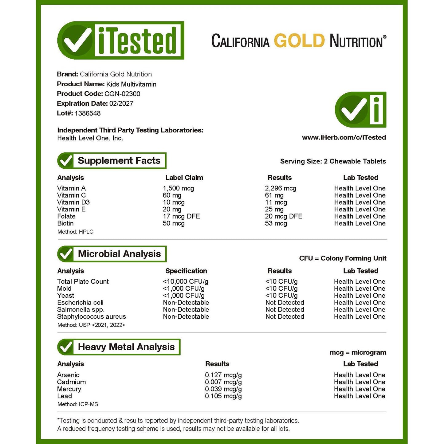 California Gold Nutrition, Chewable Multi-Vitamin For Children, Assorted Fruit, 180 Vegetarian Tablets