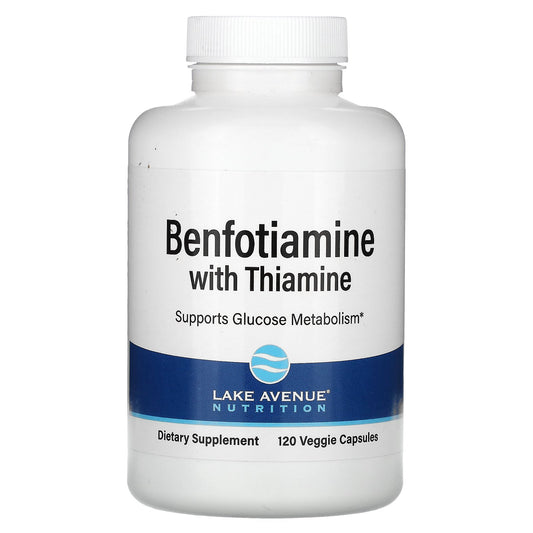 Lake Avenue Nutrition, Benfotiamine with Thiamine, 250 mg, 120 Veggie Capsules