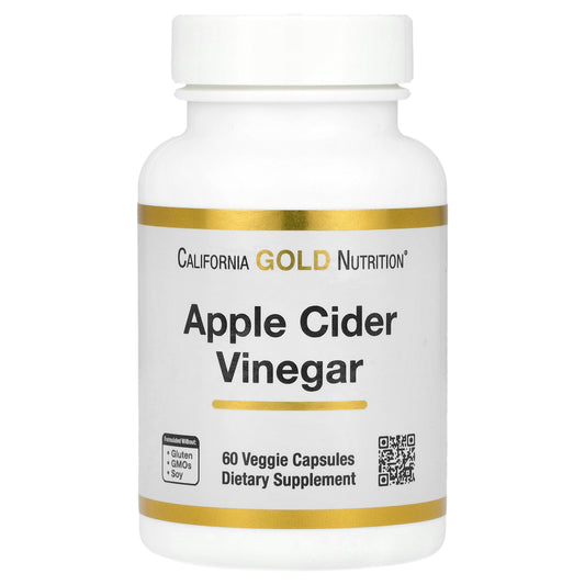 California Gold Nutrition, Apple Cider Vinegar, 900 mg, 60 Veggie Capsules (450 mg per Capsule)