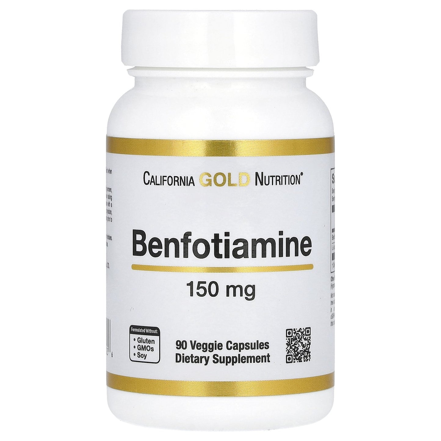 California Gold Nutrition, Benfotiamine, 150 mg, 90 Veggie Capsules