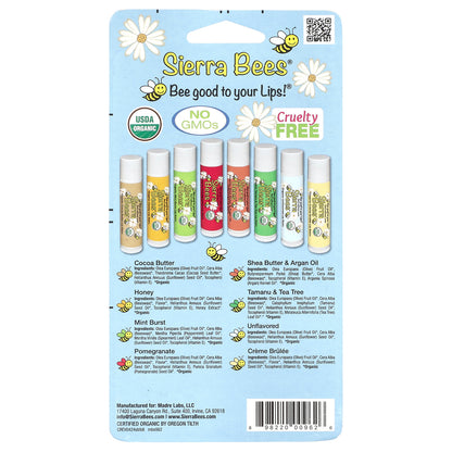 Sierra Bees, Organic Lip Balms Combo Pack, 8 Pack, 0.15 oz (4.25 g) Each