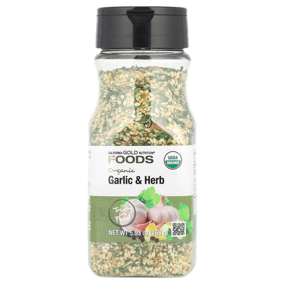 California Gold Nutrition, Foods, Organic Garlic & Herb, 5.93 oz (168 g)