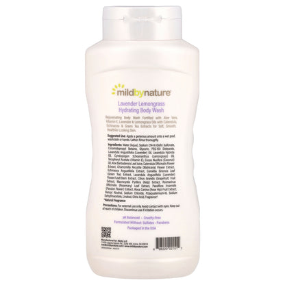 Mild By Nature, Hydrating Body Wash, Lavender Lemongrass, 16 fl oz (473 ml)