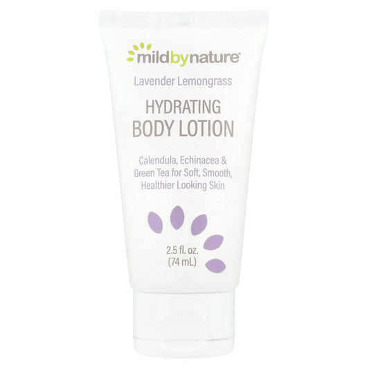 Mild By Nature, Hydrating Body Lotion, Lavender Lemongrass, 2.5 fl oz (74 ml)