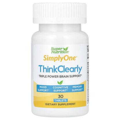 Super Nutrition, SimplyOne, Think Clearly, 30 Tablets