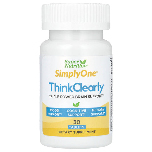 Super Nutrition, SimplyOne, Think Clearly, 30 Tablets