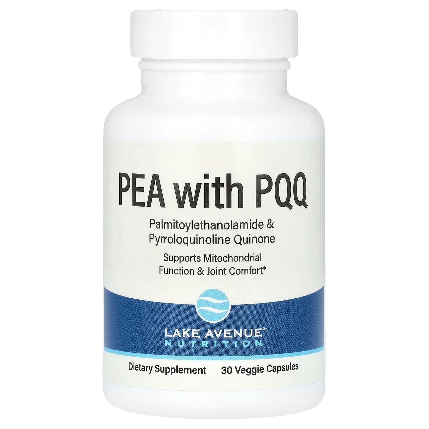 Lake Avenue Nutrition, PEA 300 mg + PQQ 10 mg, 30 Veggie Capsules