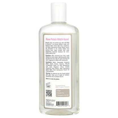 Mild By Nature, Witch Hazel, Alcohol-Free, Rose Petals, 12 fl oz (355 ml)