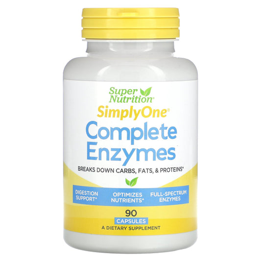 Super Nutrition, SimplyOne, Complete Enzymes, 90 Capsules