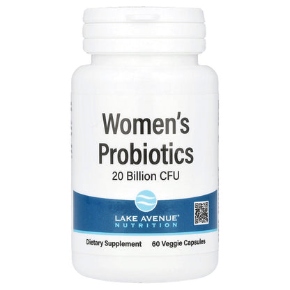 Lake Avenue Nutrition, Women's Probiotics, 20 Billion CFU, 60 Veggie Capsules