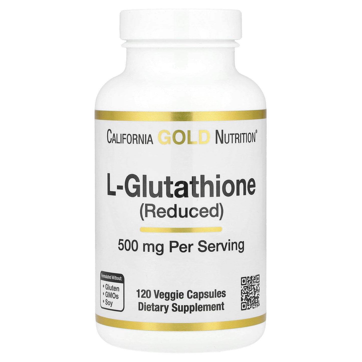 California Gold Nutrition, L-Glutathione (Reduced), 500 mg, 120 Veggie Capsules