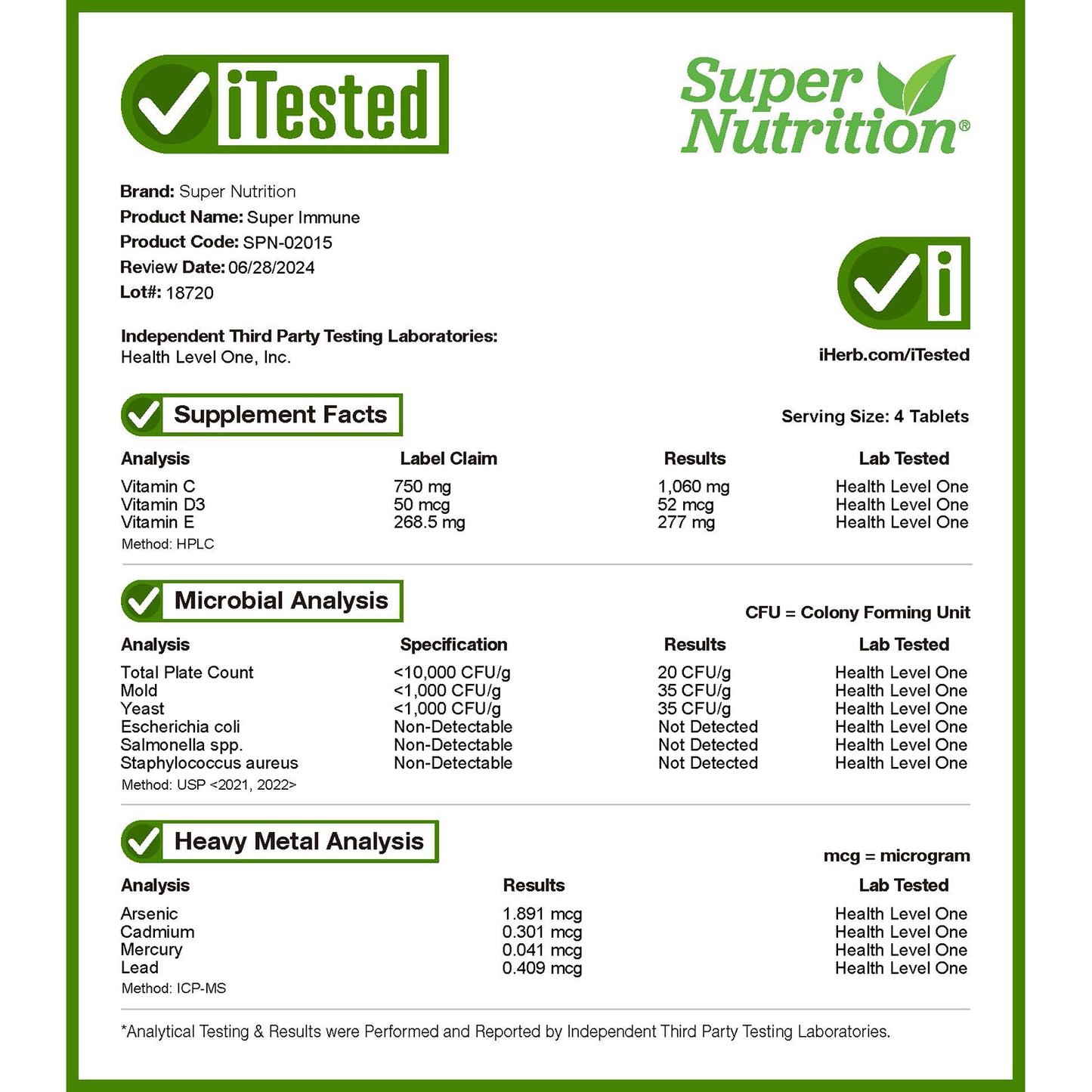 Super Nutrition, Super Immune, Immune-Strengthening Multivitamin with Glutathione, 240 Tablets