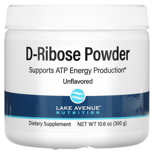 Lake Avenue Nutrition, D-Ribose Powder, Unflavored, 10.6 oz (300 g)