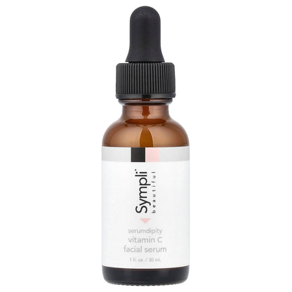 Sympli Beautiful, Serumdipity, Age Refining Vitamin C Facial Serum, 1 fl oz (30 ml)