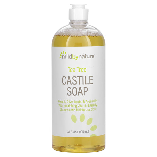 Mild By Nature, Tea Tree Castile Soap, 34 fl oz (1005 ml)