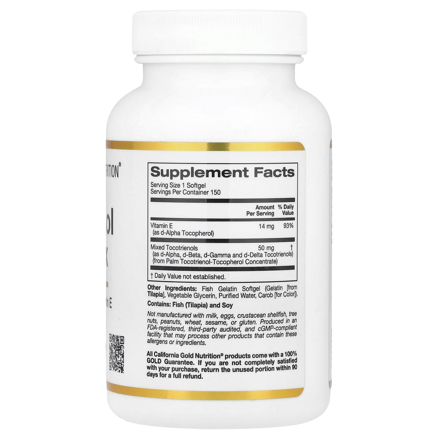 California Gold Nutrition, Tocotrienol Complex, 150 Fish Gelatin Softgels