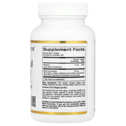 California Gold Nutrition, Tocotrienol Complex, 150 Fish Gelatin Softgels