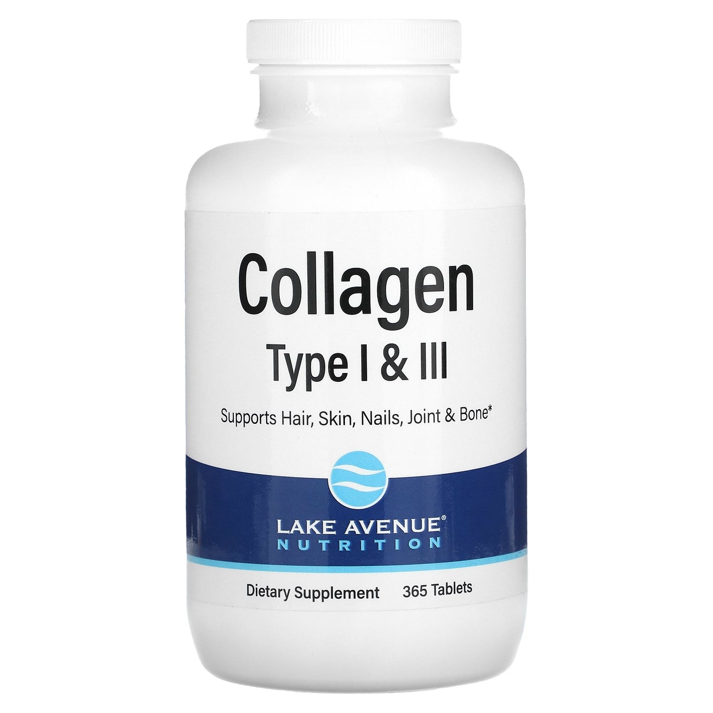 Lake Avenue Nutrition, Hydrolyzed Collagen Type I & III, 3,000 mg, 365 Tablets (1,000 mg per Tablet )