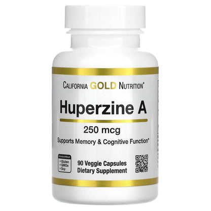 California Gold Nutrition, Huperzine A, 250 mcg , 90 Veggie Capsules