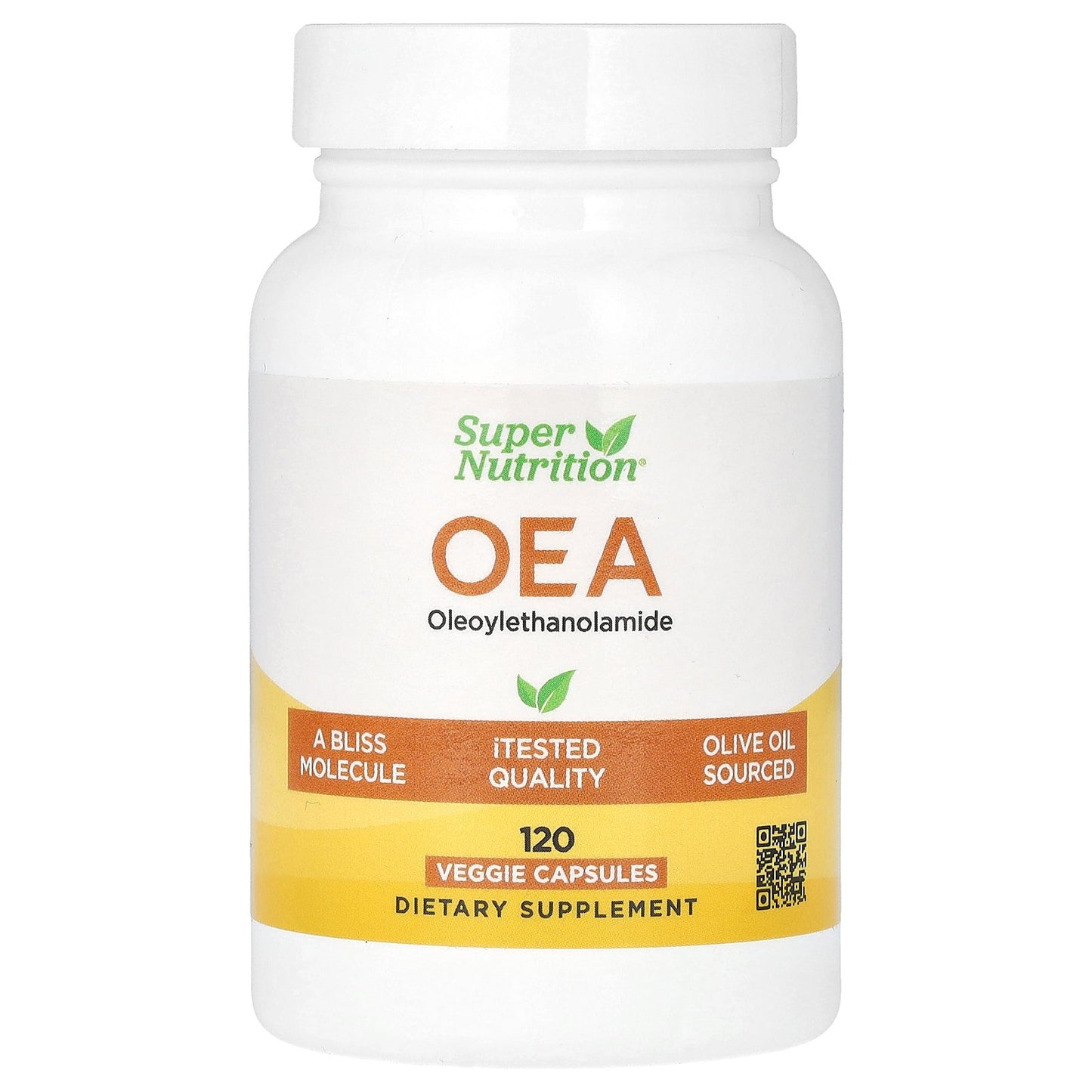 Super Nutrition, OEA Oleoylethanolamide, 125 mg, 120  Veggie Capsules