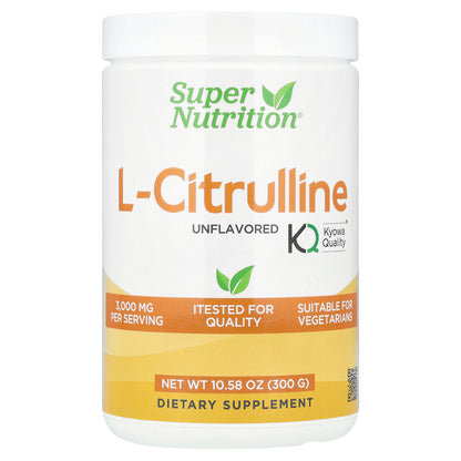 Super Nutrition, L-Citrulline, Unflavored, 10.58 oz (300 g)