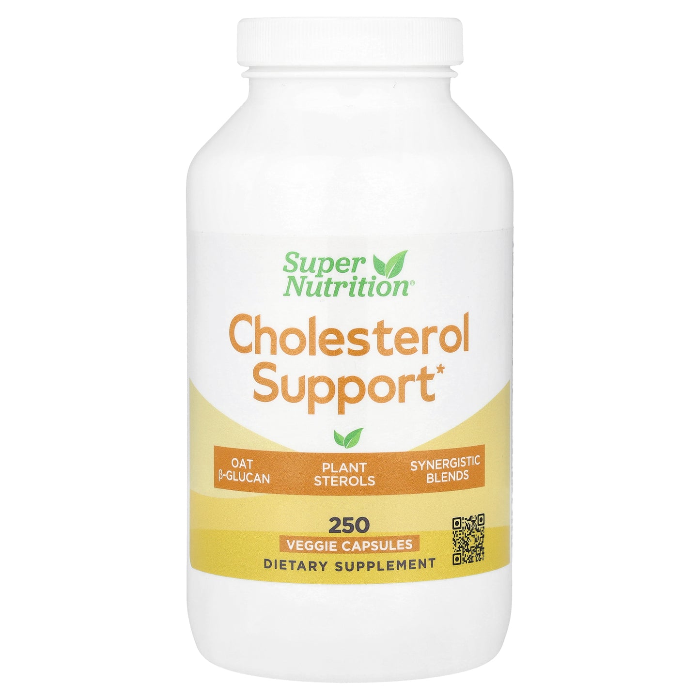 Super Nutrition, Cholesterol Support, 250 Veggie Capsules