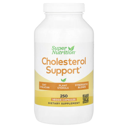 Super Nutrition, Cholesterol Support, 250 Veggie Capsules