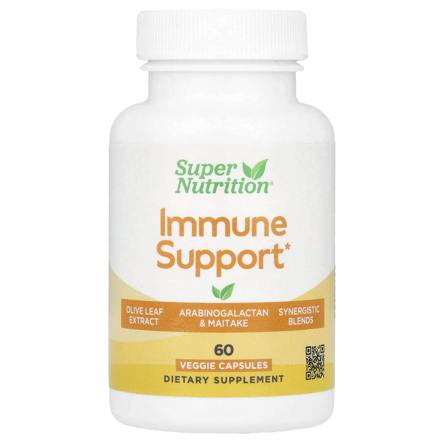 Super Nutrition, Immune Support, 60  Veggie Capsules