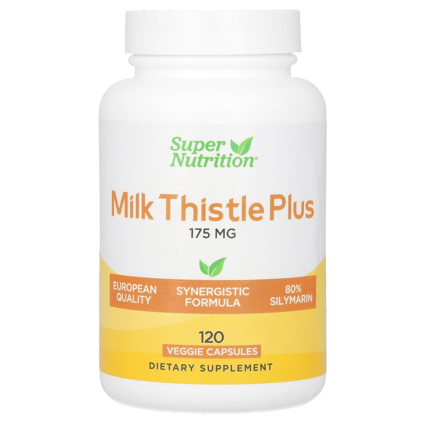 Super Nutrition, Milk Thistle Plus, 175 mg, 120 Veggie Capsules