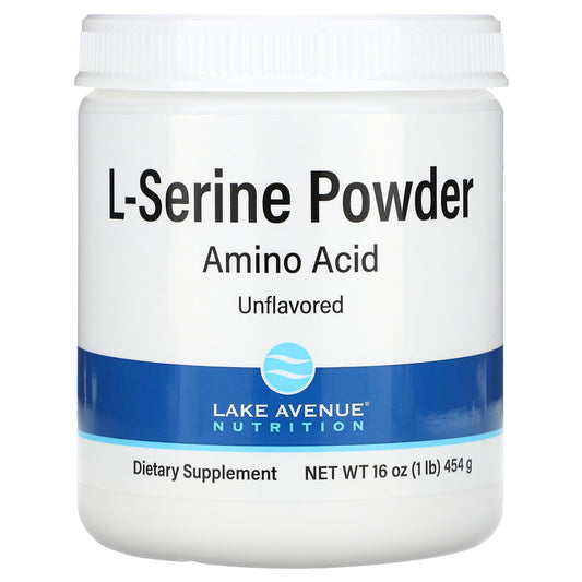 Lake Avenue Nutrition, L-Serine, Unflavored Powder, 1 lb (454 g)