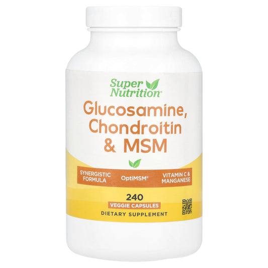 Super Nutrition, Glucosamine, Chondroitin, & MSM, 240 Veggie Capsules